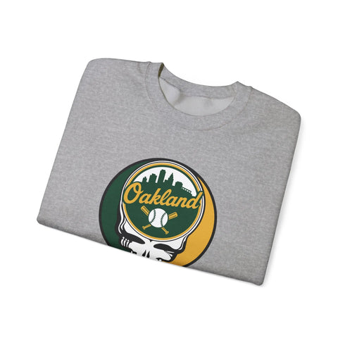 Grateful Dead - Oakland A's Stealie Grateful Dead Crewneck Sweatshirt - MLB - StealieShop