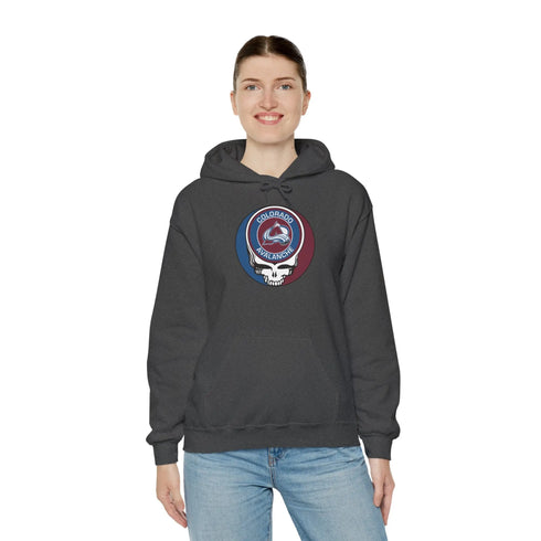 Colorado Avalanche Grateful Dead Unisex Heavy Blend Hoodie - StealieShop