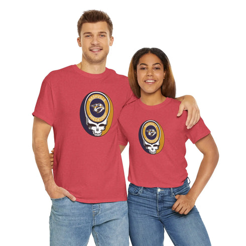 Nashville Predators Grateful Dead Steal Your Face T-Shirt - NHL - StealieShop