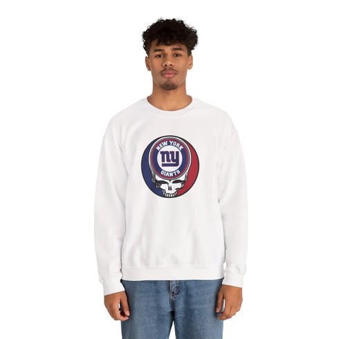 Grateful Dead - New York Giants Grateful Dead Stealie Crewneck Sweatshirt - StealieShop