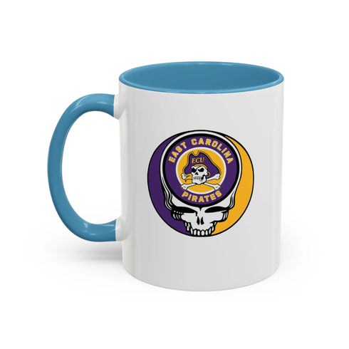 East Carolina University Pirates Grateful Dead Stealie Coffee Mug (11oz or 15oz) - StealieShop