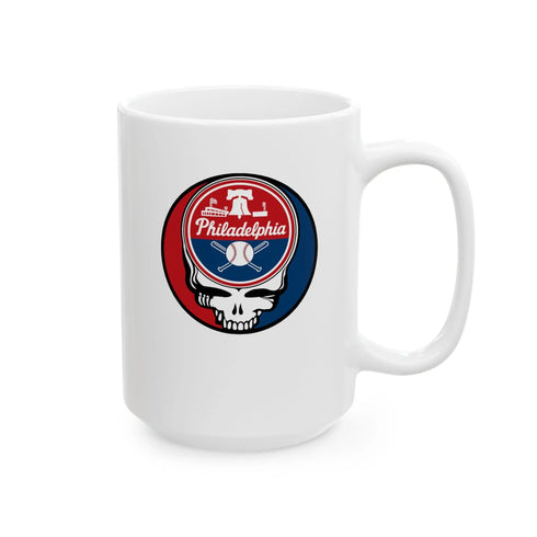 Grateful Dead - Philadelphia Phillies Stealie Grateful Dead Ceramic Mug - StealieShop