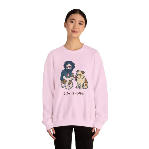 Grateful Dead - Jerry and Frank Are Sharin' | Life is dead. Crewneck Sweatshirt - StealieShop
