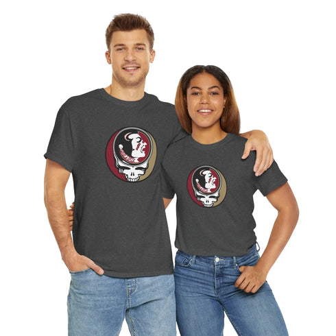 Grateful Dead - Florida State University "Chief Osceola" Stealie Grateful Dead Unisex Heavy Cotton Tee - StealieShop