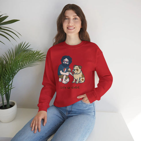 Grateful Dead - Jerry and Frank Are Sharin' | Life is dead. Crewneck Sweatshirt - StealieShop