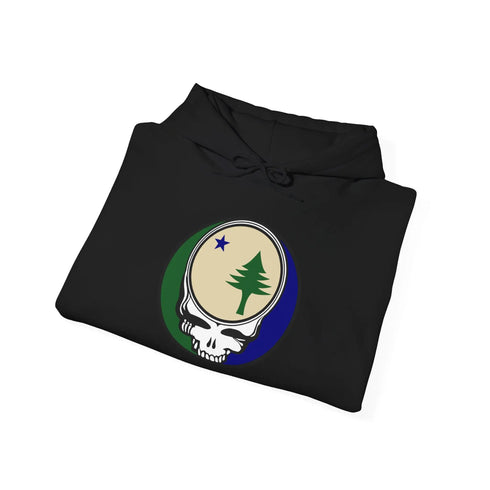 Grateful Dead - Maine Unofficial State Flag Stealie Unisex Heavy Blend Hoodie - StealieShop