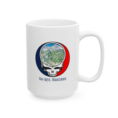 Big Sky Trail Map Stealie 15oz Ceramic Mug