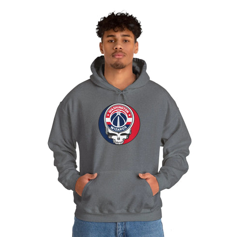 Washington Wizards Grateful Dead Steal Your Face Unisex Hoodie - NBA StealieShop