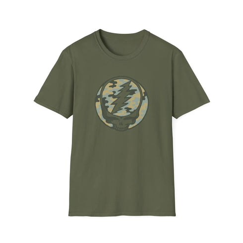 Grateful Dead - Camo Stealie Color Match Vineyard Collection Grateful Dead TShirt - StealieShop
