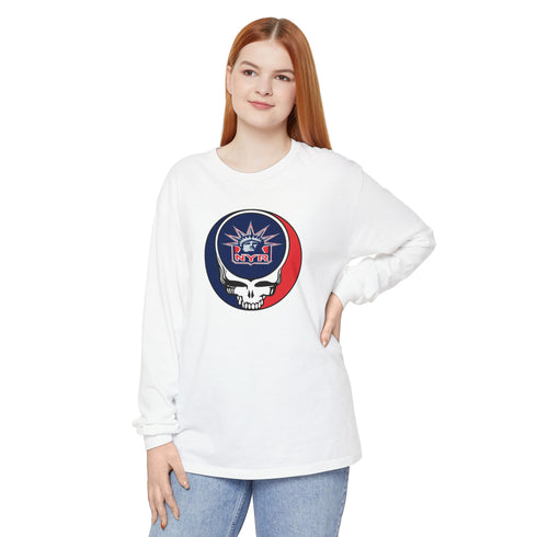 New York Rangers Vineyard Collection Unisex Garment-Dyed Long Sleeve T-Shirt