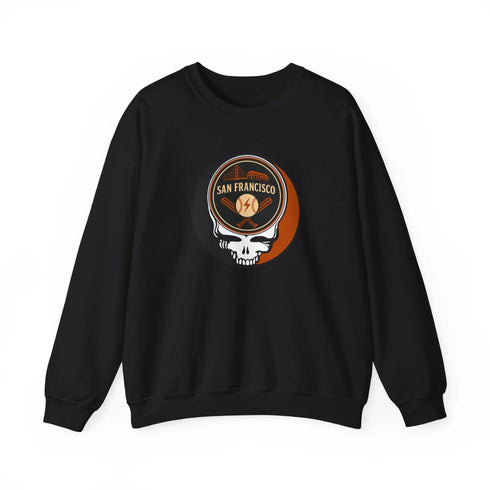 Grateful Dead - San Francisco Giants Grateful Dead Stealie Crewneck Sweatshirt - MLB - StealieShop