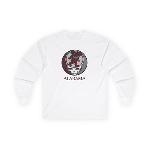 Grateful Dead - Alabama Stealie Grateful Dead Long Sleeve Tee - StealieShop