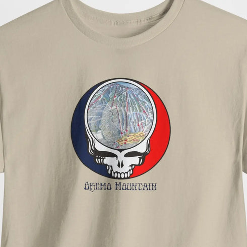 Okemo Trail Map Stealie Grateful Dead T-Shirt