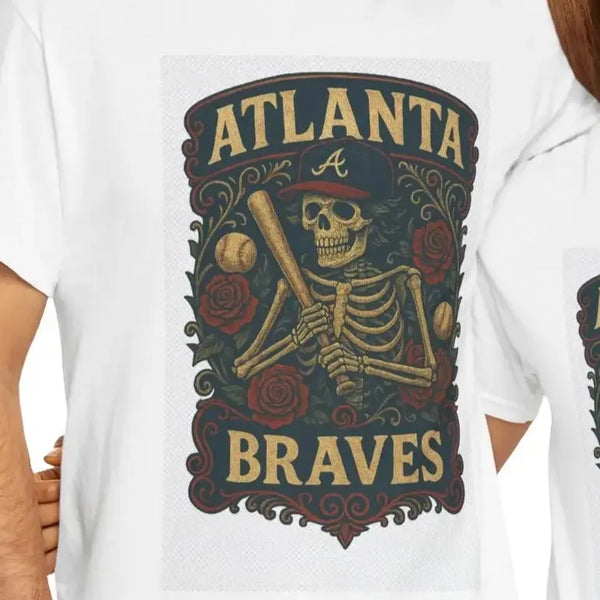 Grateful Dead - Atlanta Braves Retro Poster Art T-shirt - StealieShop