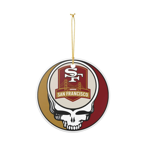 San Francisco Football Stealie Christmas Ornament - StealieShop