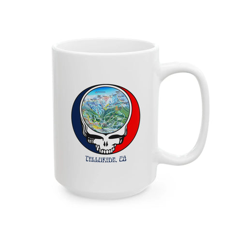 Telluride Trail Map Stealie 15oz Ceramic Mug
