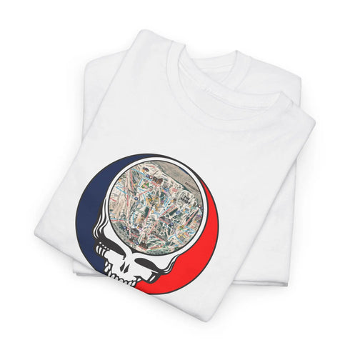 Jackson Hole Trail Map Stealie Grateful Dead T-Shirt