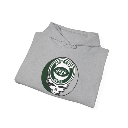 New York Jets Original Stealie Grateful Dead Hooded Sweatshirt - NFL