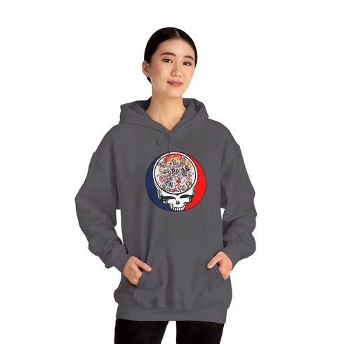Grateful Dead - Ramones Stealie Unisex Heavy Blend Hoodie - StealieShop
