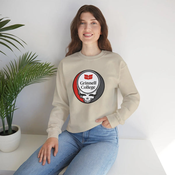 Grateful Dead - Grinnell College Stealie Crewneck Sweatshirt - StealieShop