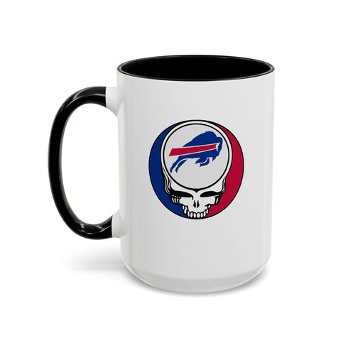 Grateful Dead - The Gridiron Collection: Buffalo Bills Grateful Dead Stealie Coffee Mug - StealieShop