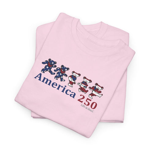 America 250 Dancing Bears Unisex Grateful Dead T-Shirt