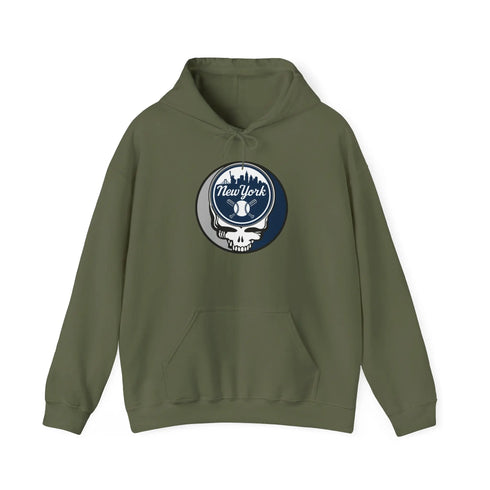 Grateful Dead - Yankees Classic Stealie Unisex Heavy Blend Hoodie - MLB - StealieShop