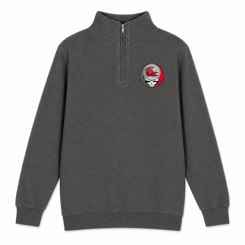 Jacksonville State University - Premium Grateful Dead Quarter-Zip Pullover - Charcoal - 5