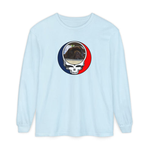 Custom Dog Garment-Dyed Long Sleeve T-Shirt (146)