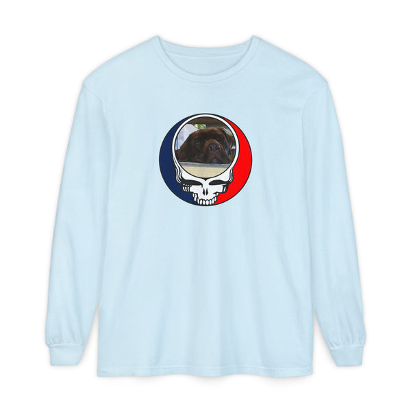 Custom Dog Garment-Dyed Long Sleeve T-Shirt (146)