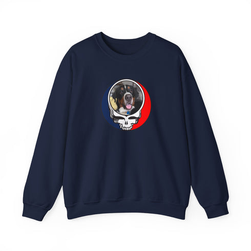 Custom Dog Stealie Crewneck Sweatshirt (136)
