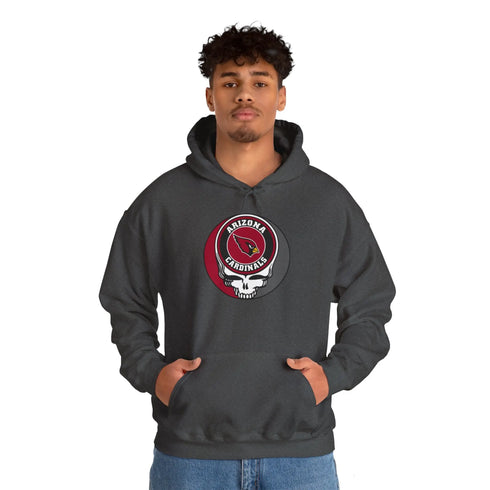Arizona Cardinals Grateful Dead Unisex Hoodie StealieShop