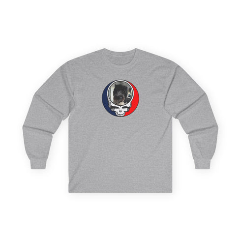 Custom Dog Stealie Grateful Dead Long Sleeve Tee (120)