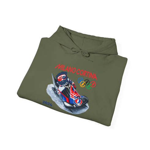 "Bobsleddin' Jerry' 2026 Milano Cortina Olympics Unisex Heavy Blend Grateful Dead Hoodie