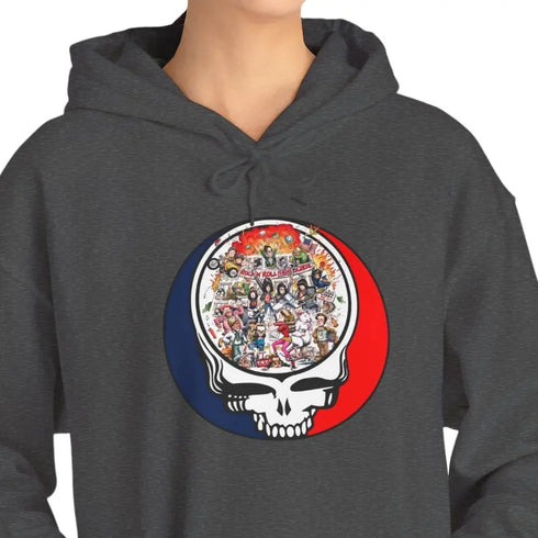 Grateful Dead - Ramones Stealie Unisex Heavy Blend Hoodie - StealieShop