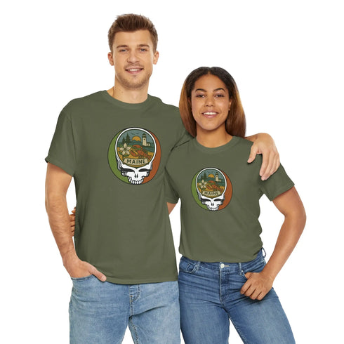 Grateful Dead - Maine Stealie Grateful Dead Grateful Dead T-Shirt - StealieShop