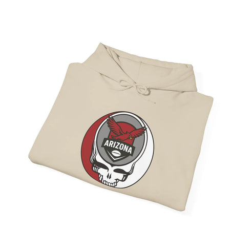 Grateful Dead - Arizona Cardinals Stealie Grateful Dead Hooded Sweatshirt - NFL - StealieShop