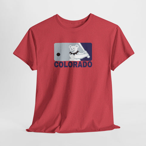 Colorado Rockies Dancing Bear MLB Logo Unisex Grateful Dead T-Shirt