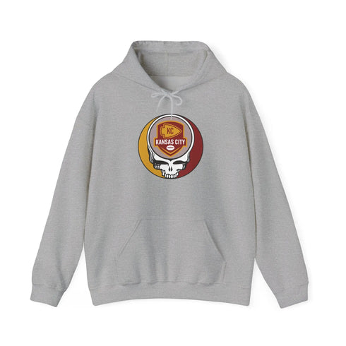 Grateful Dead - Kansas City Chiefs Stealie Grateful Dead Hooded Sweatshirt - NFL - StealieShop