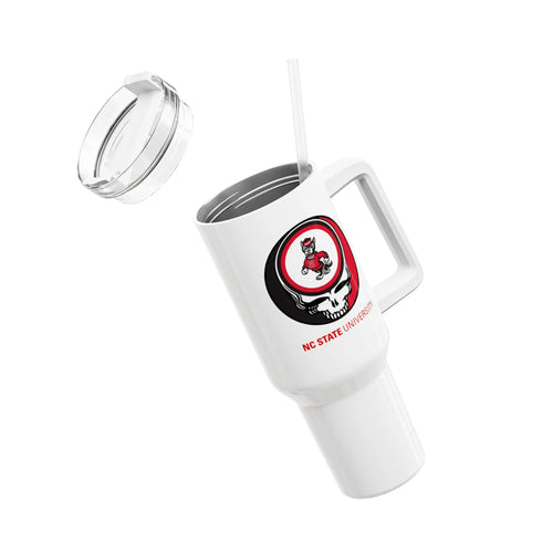 Grateful Dead - NC State Stealie "Fat Man" Tumbler, Double Insulated 40oz Travel Mug - StealieShop