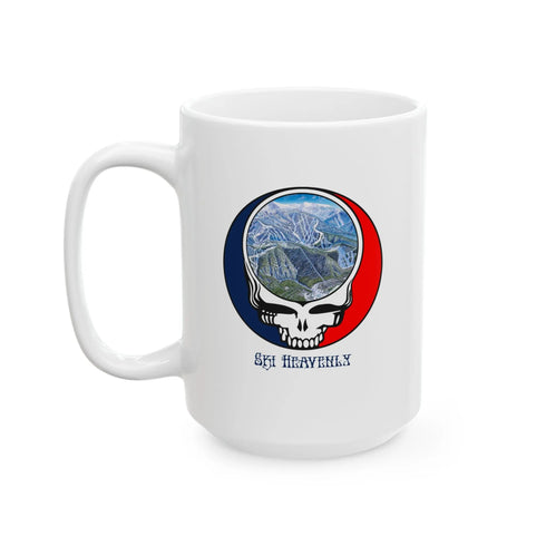 Ski Heavenly Trail Map Stealie 15oz Ceramic Mug