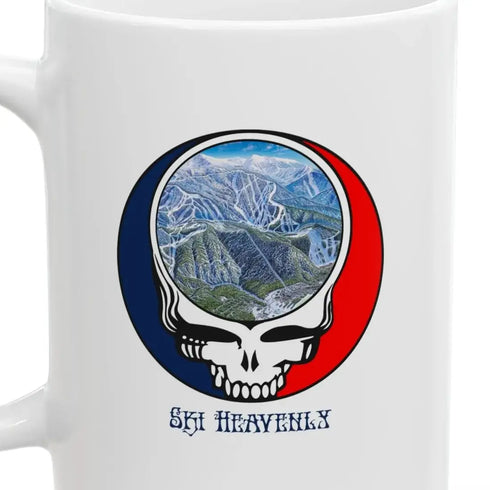 Ski Heavenly Trail Map Stealie 15oz Ceramic Mug
