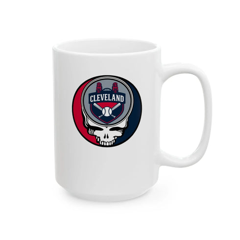 Grateful Dead - Cleveland Guardians Stealie Ceramic Mug - MLB - StealieShop