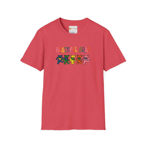 Grateful Dead - Grateful Grad Colors Dancing Bears Grateful Dead T-Shirt - StealieShop