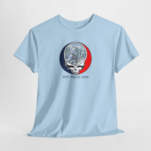 Deer Valley Trail Map Stealie Grateful Dead T-Shirt