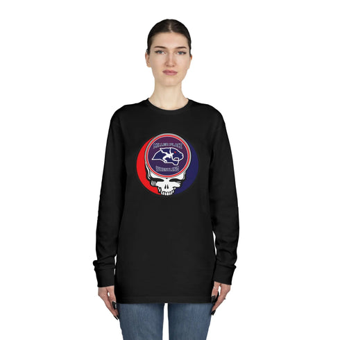 Grateful Dead - Miller Place Wrestling Stealie Long Sleeve Crewneck Tee - StealieShop