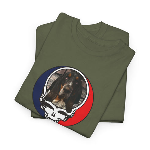 Custom Dog Stealie Unisex Grateful Dead T-Shirt (128)