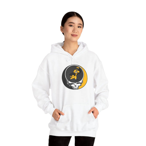 University of Iowa Grateful Dead Unisex Heavy Blend Hoodie - Hooded Sweatshirt StealieShop
