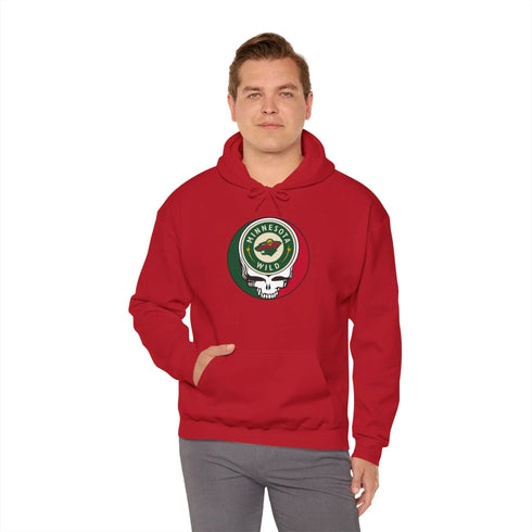 Minnesota Wild Grateful Dead Unisex Heavy Blend Hoodie - StealieShop