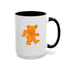 Grateful Dead - Orange Dancing Bear Stealie Coffee Mug - StealieShop